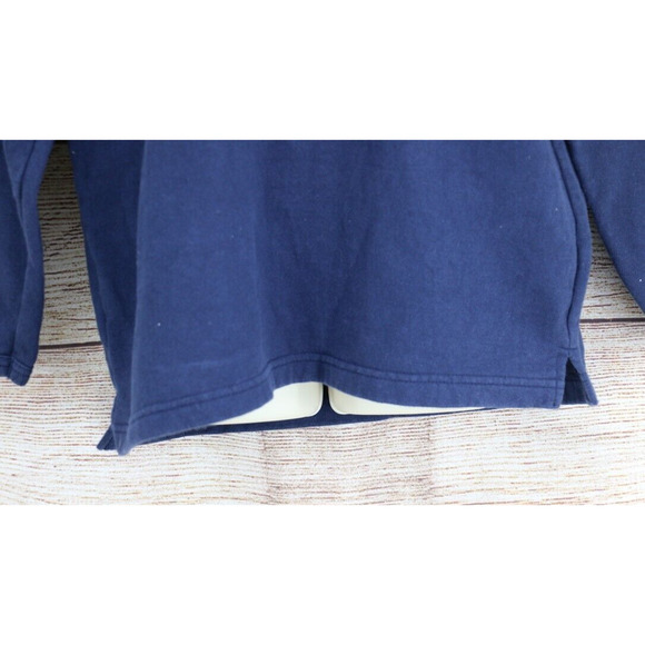 VINTAGE Pro Spirit Womens Size Large V-Neck Pullover Sweatshirt Navy Blue - Picture 4 of 6